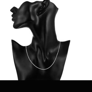 S925 Silver Stamped Elegant Snake Chain Necklace 18 Inches